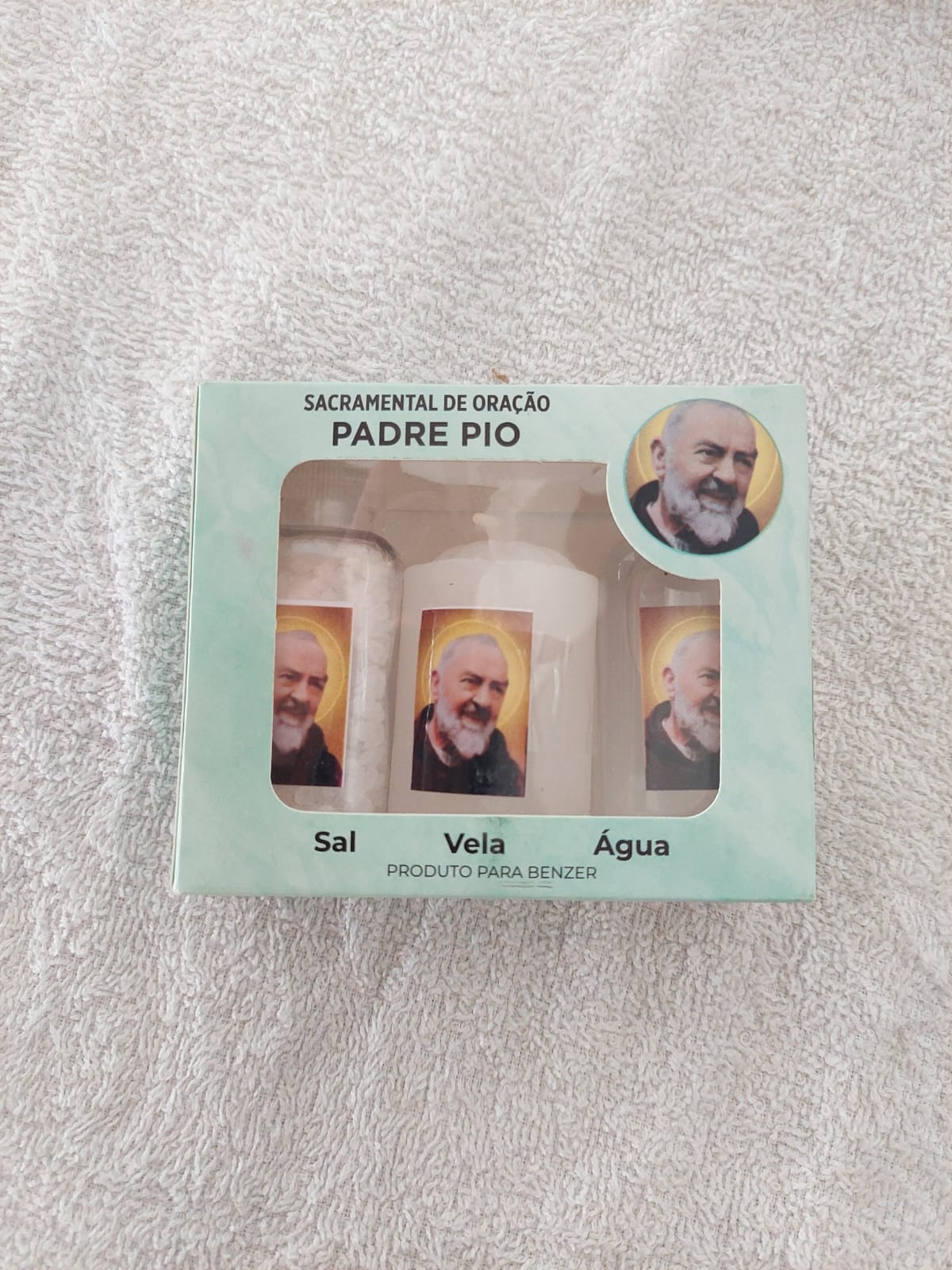 kit de proteção sal,vela e água