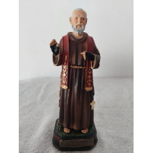 Imagem de São Padre Pio 20cm em resina.